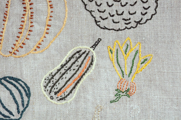 You Grow Girl Makes - Winter Squash Worth Growing Embroidery Project